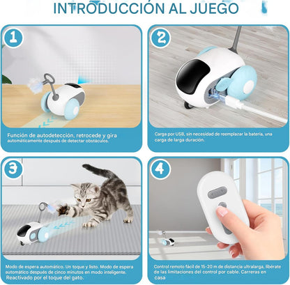 PawBot (Raton Automatico + Control remoto, jueguete Mascotas)