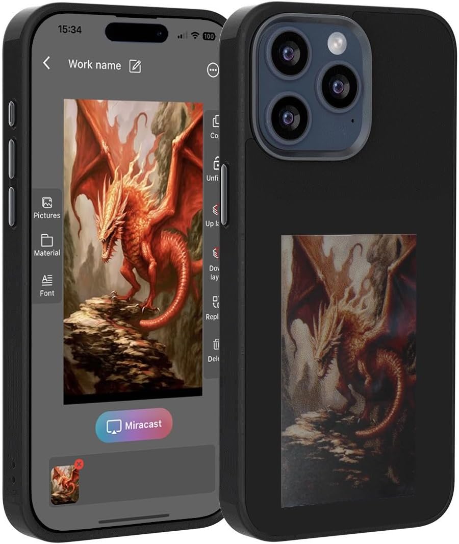 TuCase (Funda NFC Personalizable, sin Consumo de Bateria, Control por App)