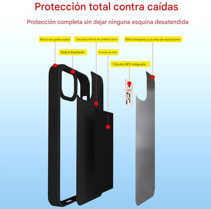 TuCase (Funda NFC Personalizable, sin Consumo de Bateria, Control por App)