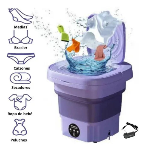 Washy (Mini Lavarropa 8 Litros, Plegable)