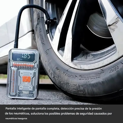 Air Go - Compresor Inflador Inalambrico Portátil (Motos-Autos-Bicis-Pelotas)