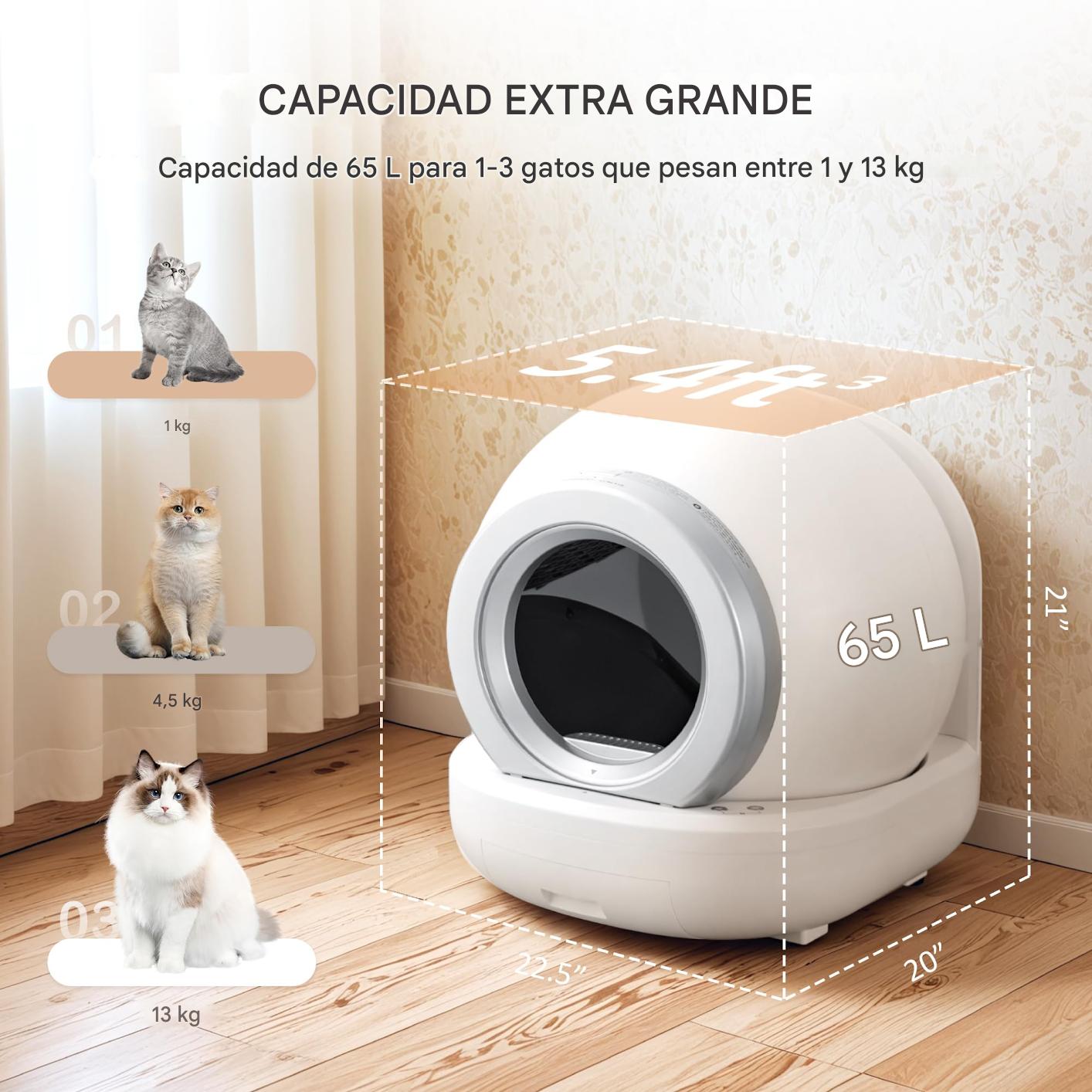 PetCare - Arenero Inteligente Autolimpiante Premium
