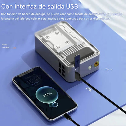 Air Go - Compresor Inflador Inalambrico Portátil (Motos-Autos-Bicis-Pelotas)